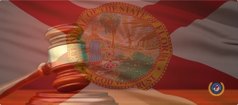 florida flag and gavel
